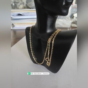 18K Real Gold Chain 16"long